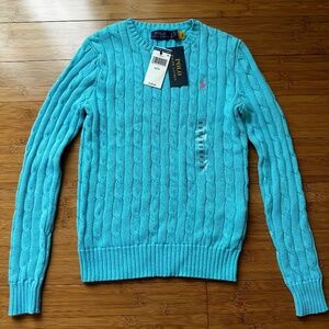 Polo Ralph Lauren Cable-Knit Cotton Crewneck Sweater-Brand New with Tag